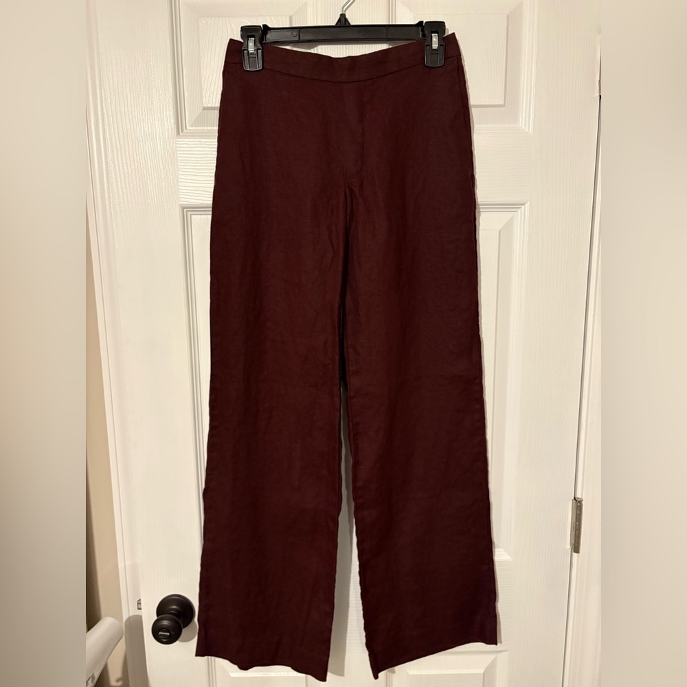 XXS Madewell Maroon Linen Pants